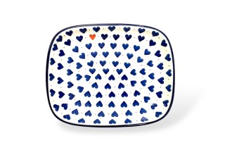 160 Bunzlau Rechthoekige schaal 570X 160 Schotel Rechthoekig 18,5x15cm